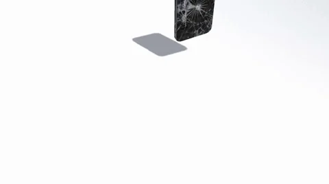 Smartphone crashes on the ground and breaks Stock-Footage 35152953