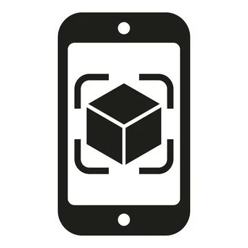 Smartphone cyber device icon simple vector. Future game Stock Illustration