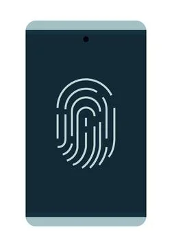 Smartphone cyber security Illustrazione stock