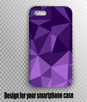 Smartphone design - stylish geometry style vector layout Stock Illustration