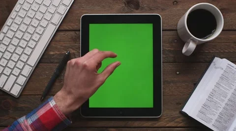 Smartphone on desk with coffe Видео 63381709