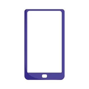 Smartphone device digital technology isolated icon design white background Illustrazione stock