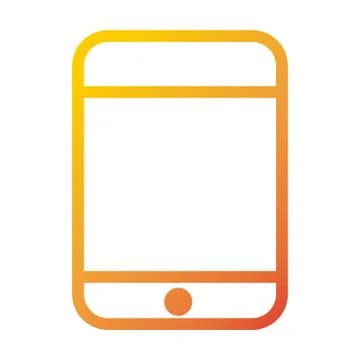Smartphone device internet web technology interface gradient style icon Stock Illustration