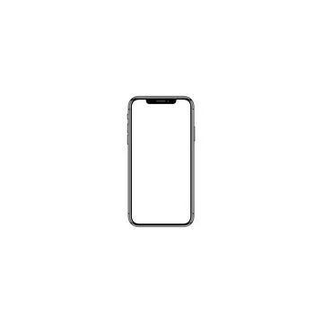 Smartphone device mockup with empty white screen for app display Stockillustratie