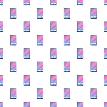Smartphone device pattern creating a seamless background design Stockillustratie