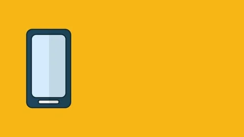 Smartphone device with send document Stock Footage 113217722