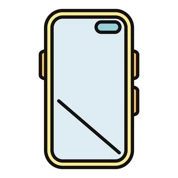 Smartphone device showing a mobile technology icon Stockillustratie