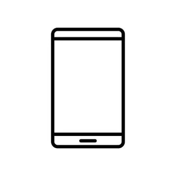 Smartphone device tech line style icon Illustrazione stock