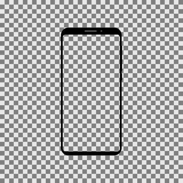 Smartphone device on transparent background Stock Illustration