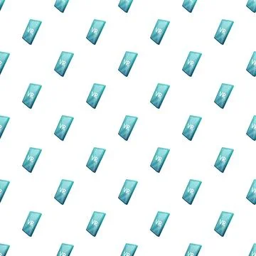 Smartphone devices showing vr text creating a seamless pattern イラスト素材