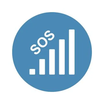 Smartphone with different screen mode, power off, data network, airplane and  Stock Illustration