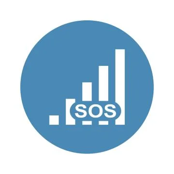 Smartphone with different screen mode, power off, data network, airplane and  Stock Illustration