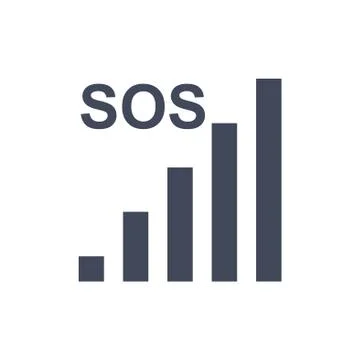 Smartphone with different screen mode, power off, data network, airplane and  Stock Illustration