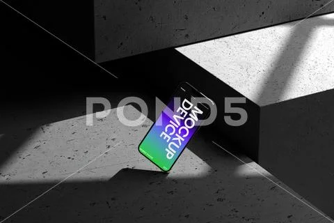 Smartphone Display Mockup Template PSD Template
