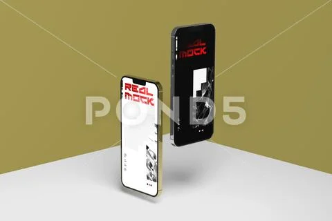 Smartphone Display Mockup Template Modello PSD