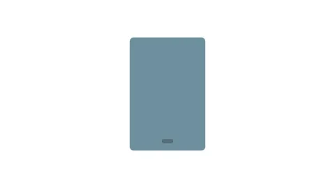 A smartphone displaying a blank white screen, positioned on a flat surface. Stock Footage 333909417