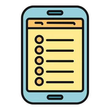 Smartphone displaying checklist interface for planning and tasks 스톡 일러스트