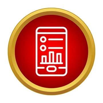 Smartphone displaying data analytics graph and statistics icon Stock Illustration