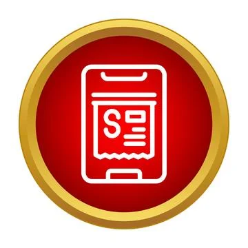 Smartphone displaying electronic receipt for digital transaction Иллюстрация
