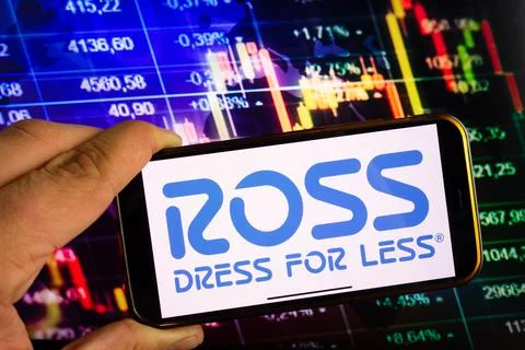Smartphone displaying logo of Ross Stores Stock Photos