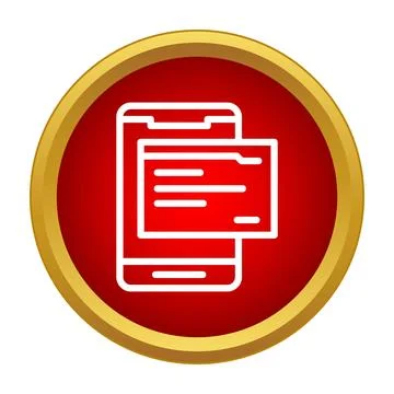 Smartphone displaying new message or alert notification Stock Illustration