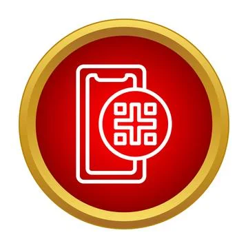Smartphone displaying qr code for digital transaction Stock Illustration