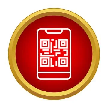 Smartphone displaying qr code for digital payment and information Stock Illustration