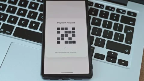 Smartphone displaying successful online transaction and electronic receipt Stock Footage 337998883