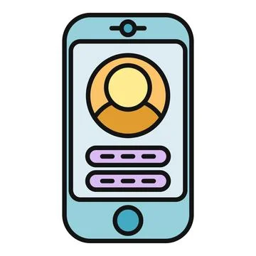 Smartphone displaying user login interface for authentication Stock Illustration