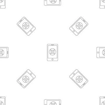 Smartphone drone control pattern seamless Illustrazione stock