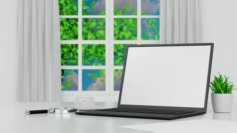 Smartphone drop on white background and show empty green screen Stock Footage 257311843