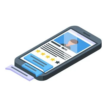 Smartphone education icon isometric vector. System learning Stock-Illustration