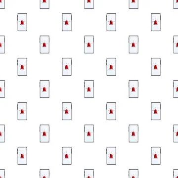 Smartphone emergency alert pattern showing digital alarm notification 스톡 일러스트