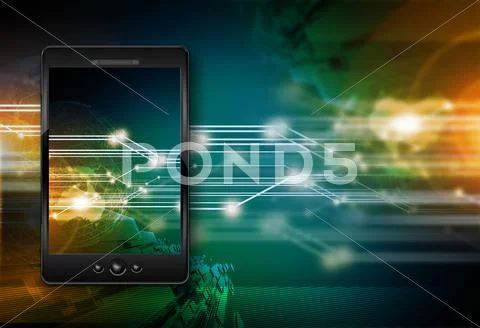 Smartphone Era - Global Communication Stock Illustration