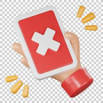 Smartphone error 3d icon illustration Stock Illustration