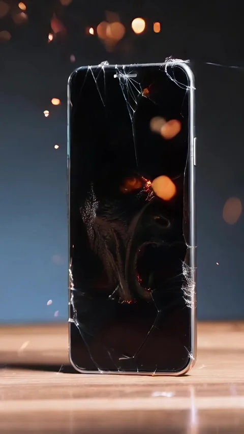Smartphone explodes, and from the blast a monster emerges. Video stock 303071523