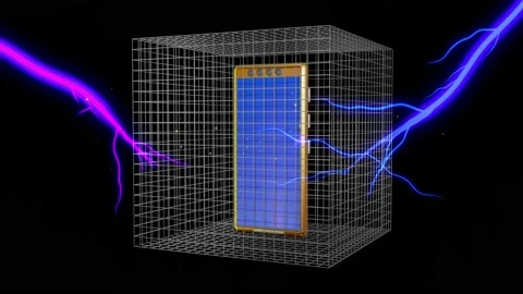 Faraday Cage Stock Footage ~ Royalty Free Stock Videos