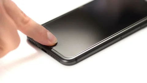 Smartphone First Start Stock Footage 85539543