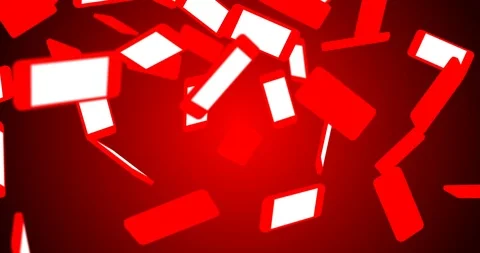 Smartphone flat colors falling Stock Footage 103722692