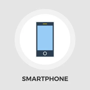 Smartphone flat icon Stock Illustration