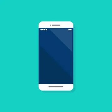 Smartphone flat icon Stock Illustration
