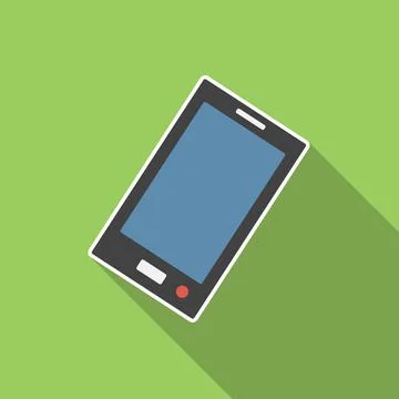 Smartphone flat icon Stock Illustration