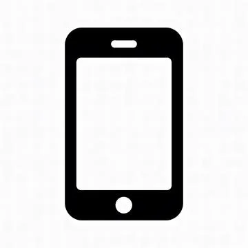 Smartphone Flat Icon Perfect for Web, App, UI Design, and Graphic Design. Stock Illustration