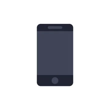 Smartphone flat icon, vector illustration Stock Illustration