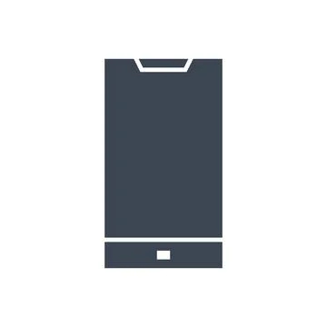 Smartphone Flat related vector glyph icon Stock Illustration