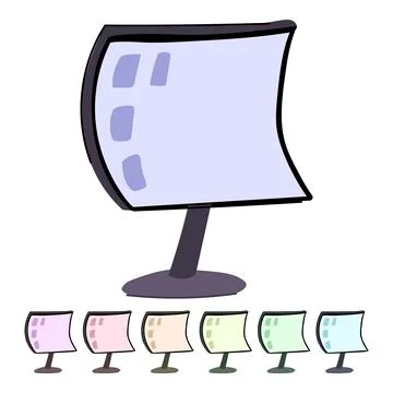 Smartphone flexible screen vector cartoon graphic 스톡 일러스트