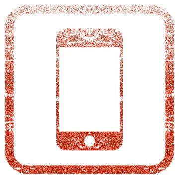 Smartphone Framed Textured Icon Illustrazione stock