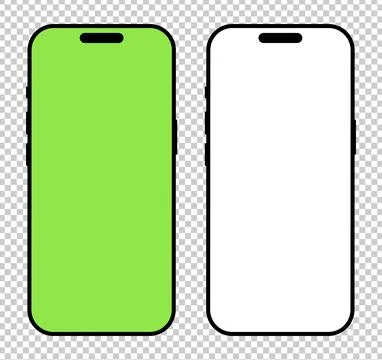 Smartphone frames set. Gadget symbol. Device front view. Simple sign for website Stockillustratie