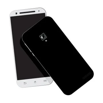 Smartphone front back view Stock Illustration