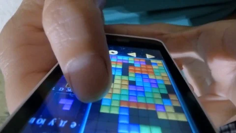 Smartphone game phone screen Stock Footage 93736044